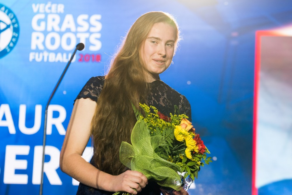 Laura Žemberyová víťazka kategórie WU19 za rok 2018.