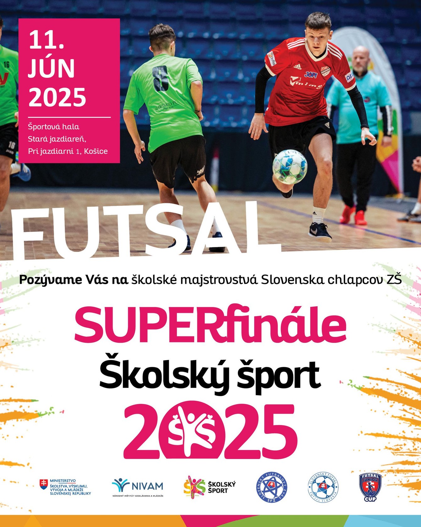 FUTSAL ZŠ - Plagát - jún 2025