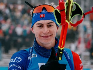 Jakub Borguľa sa teší v cieli SP V Oberhofe po 31. mieste v šprinte.