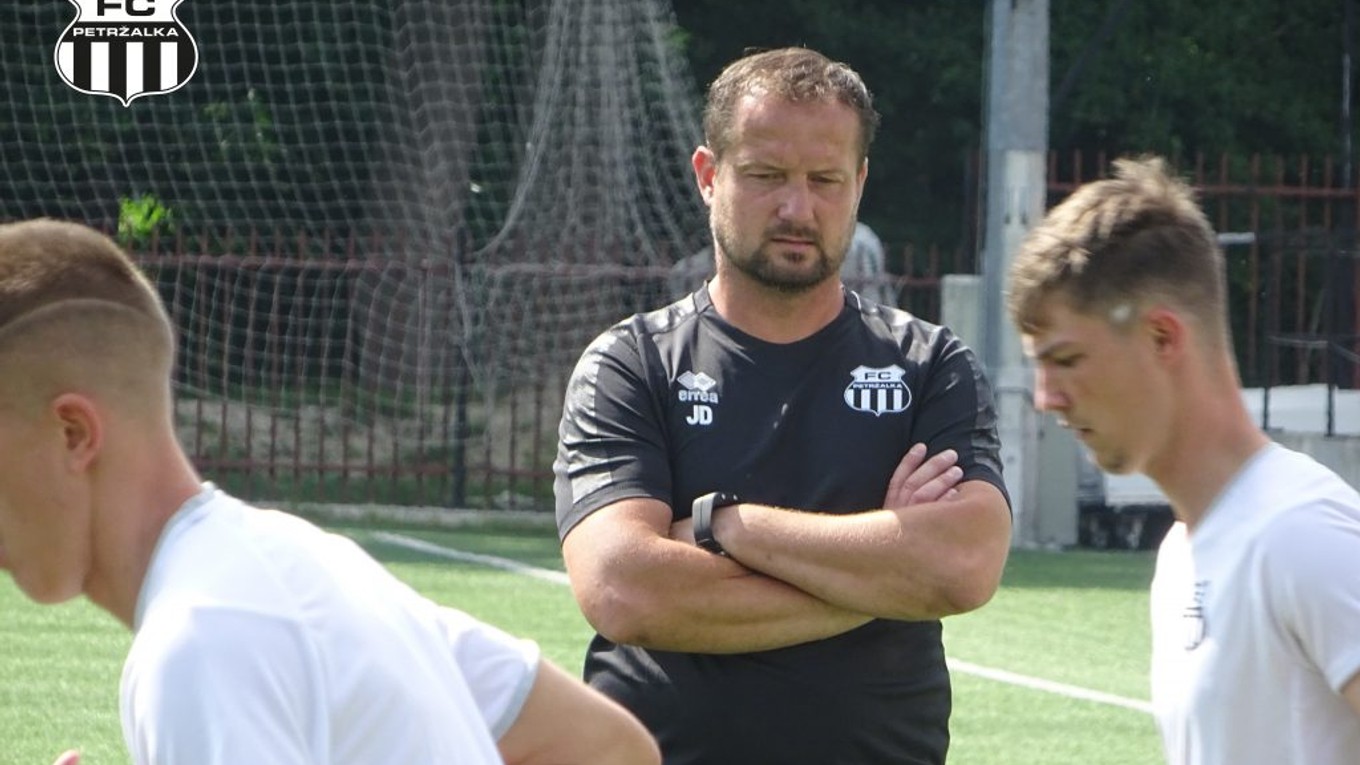 Jozef Dojčan už ako nový tréner FC Petržalka.