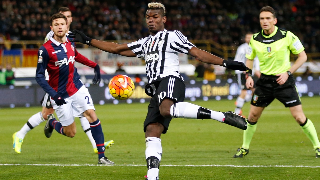 Paul Pogba (v strede) pôsobí v Juventuse Turín od roku 2012.