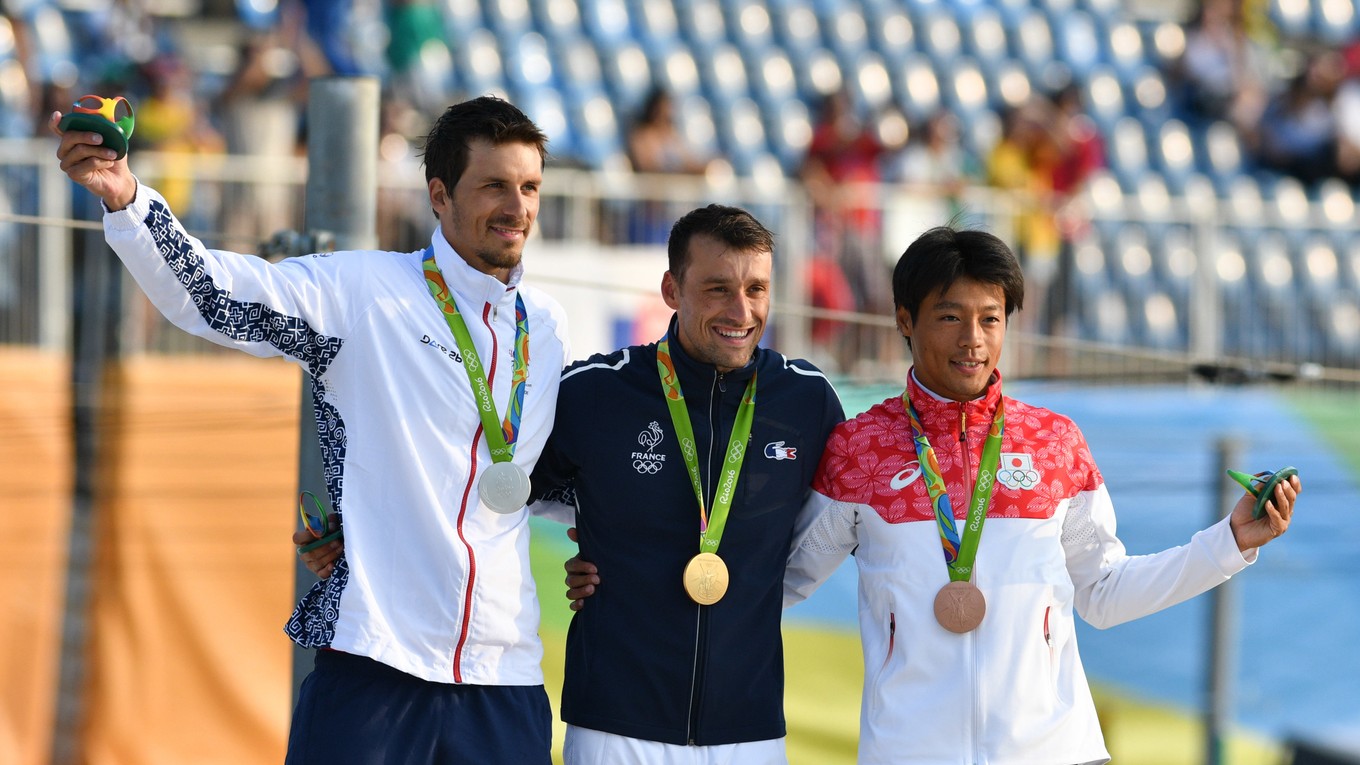 Matej Beňuš (vľavo) získal v Riu striebornú medailu.