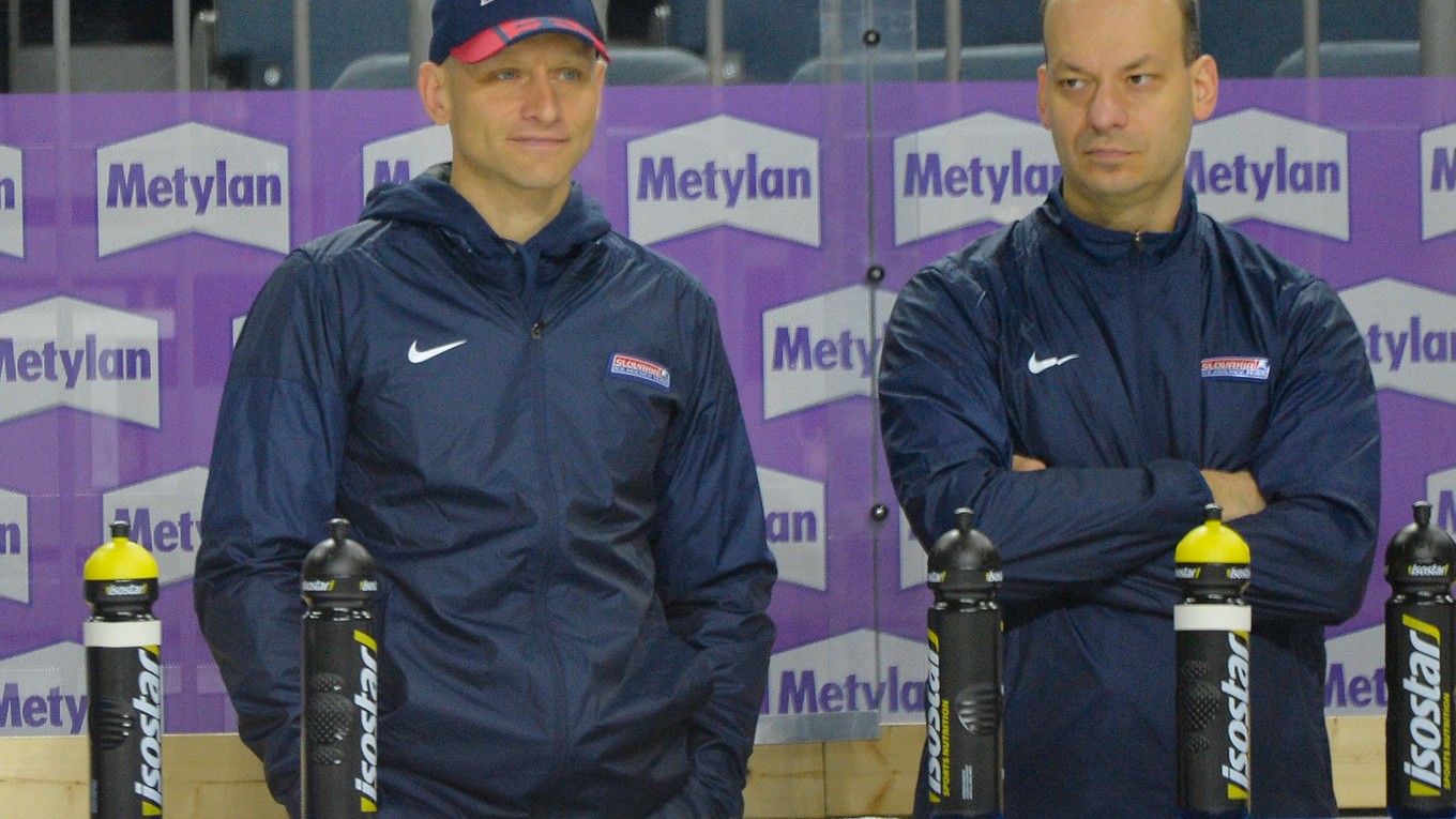 Kondičný tréner Róbert Bereš (vľavo).