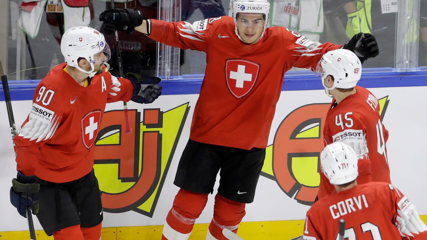 Švajčiarski hokejisti.