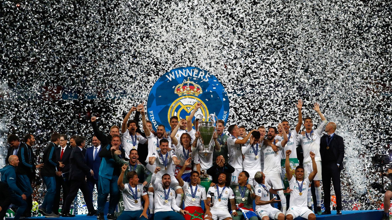 Real Madrid oslavuje. 