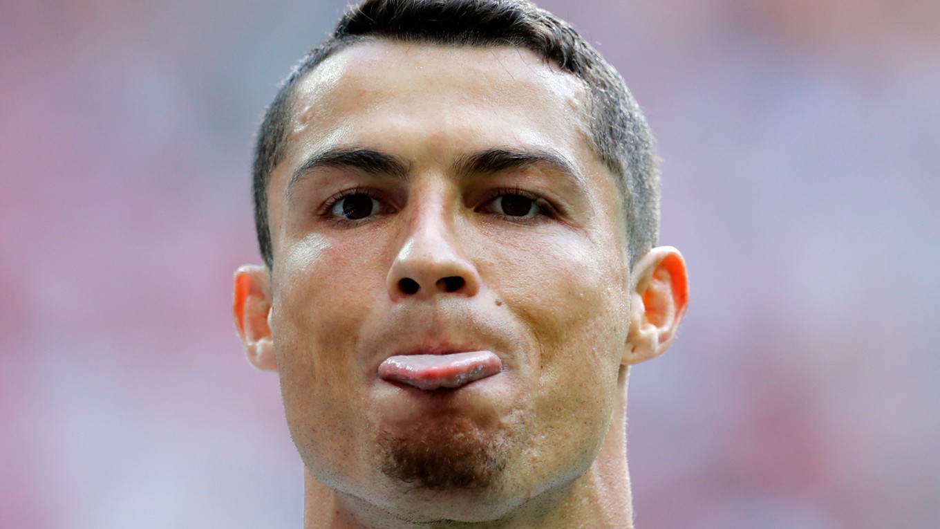 Cristiano Ronaldo počas zápasu proti Maroku.