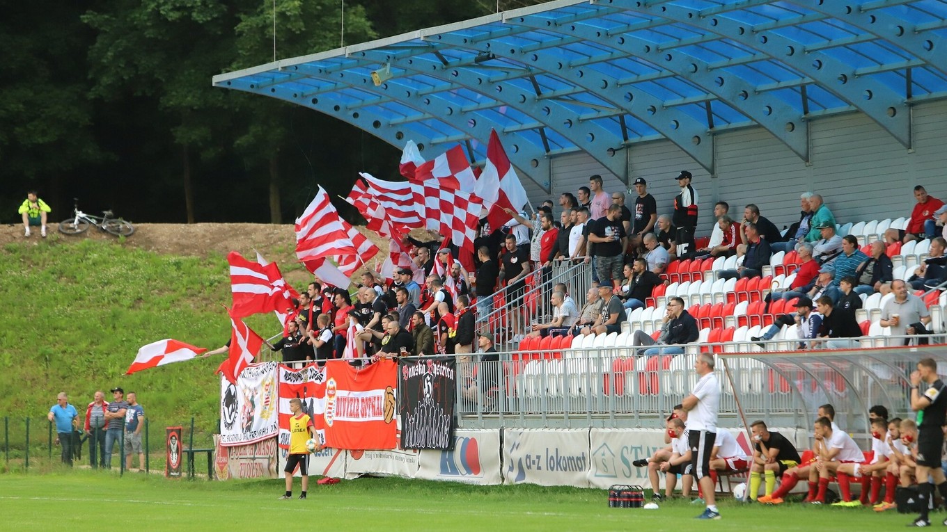 Momentka zo zápasu Banská Bystrica - Podbrezová.
