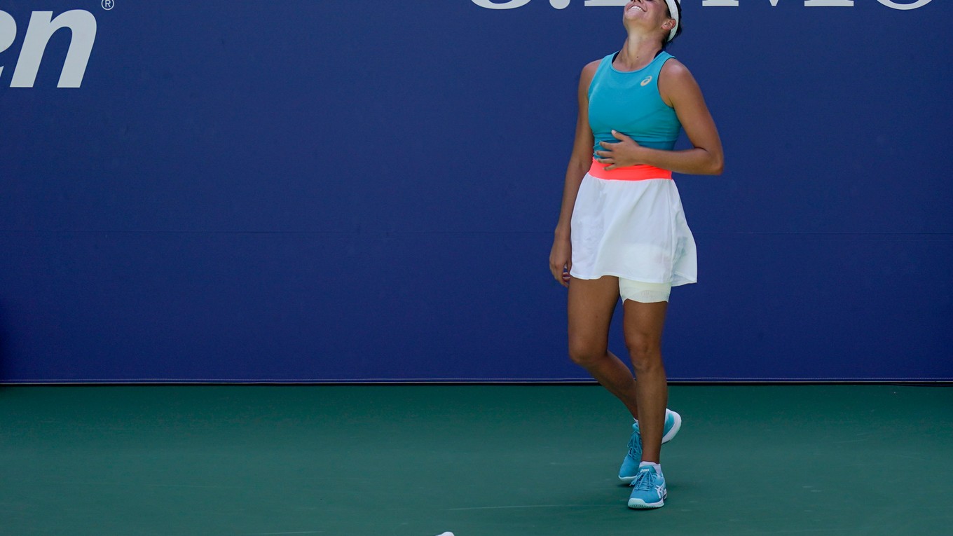 Jennifer Bradyová po postupe do štvrťfinále na US Open 2020.