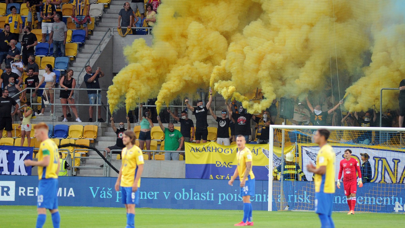 Futbalisti FC DAC Dunajská Streda na ilustračnej fotografii.
