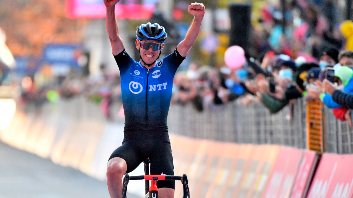 Ben O' Connor vyhral 17. etapu na Giro d'Italia 2020.