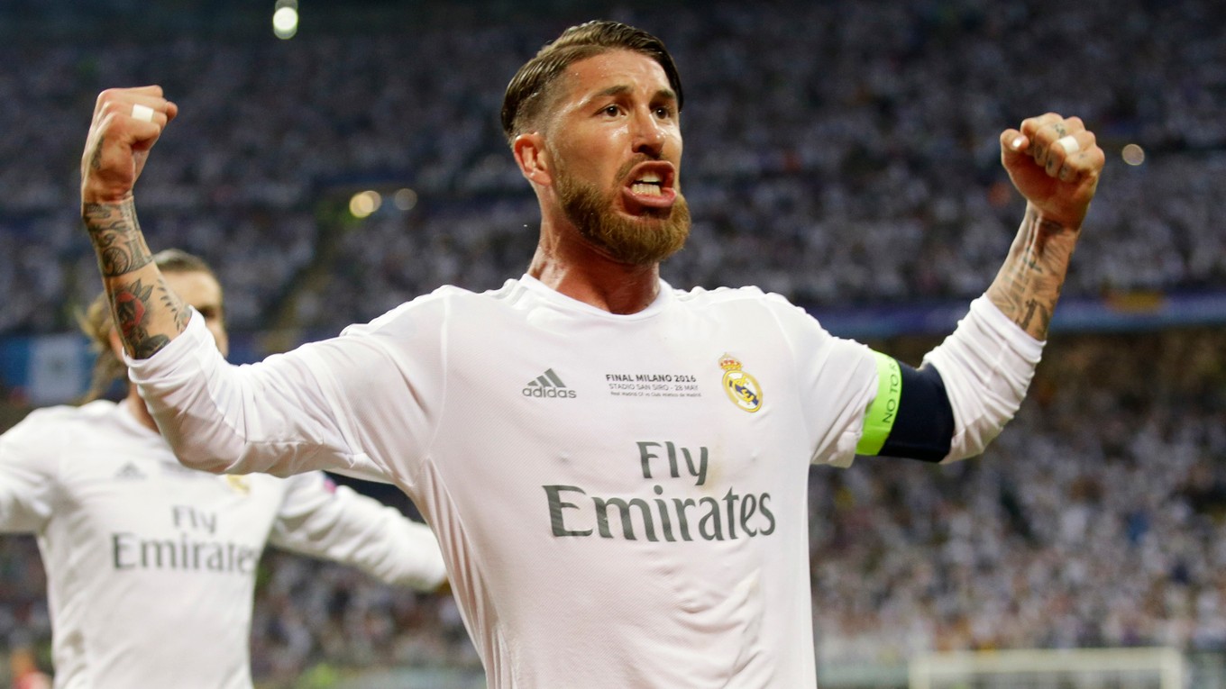 Kapitán Realu Madrid Sergio Ramos.
