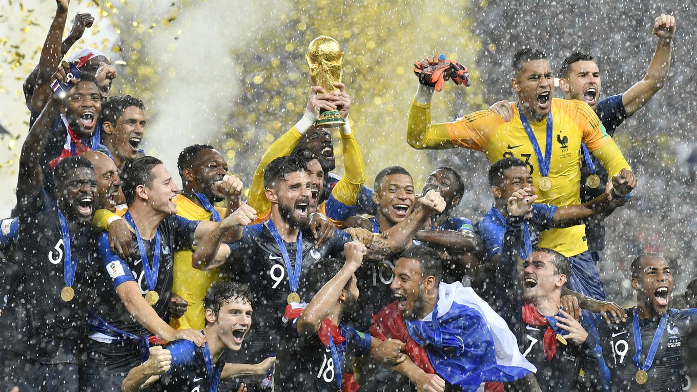 Francúzi oslavujú titul majstra sveta. 