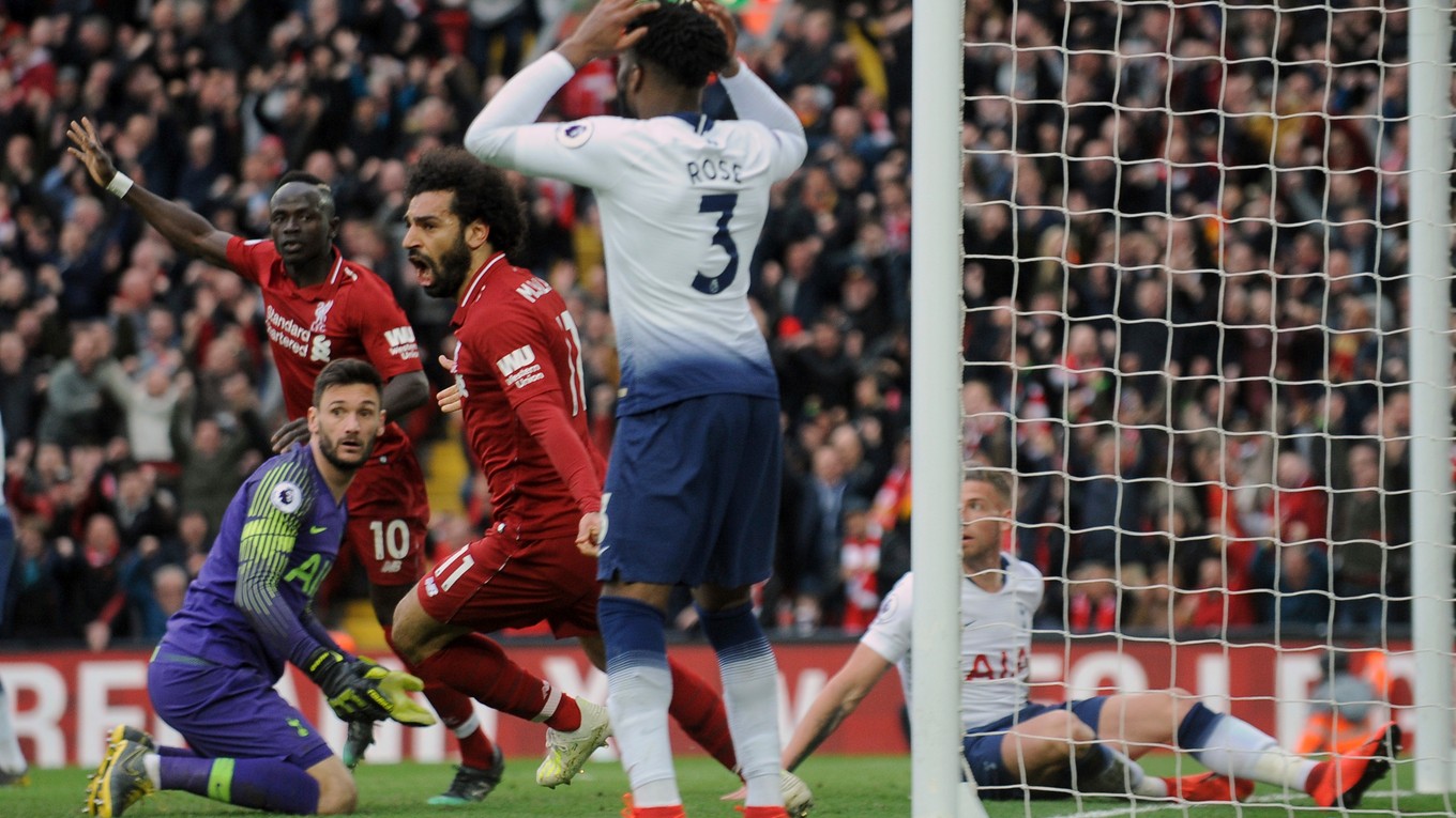 Momentka zo zápasu FC Liverpool - Tottenham.