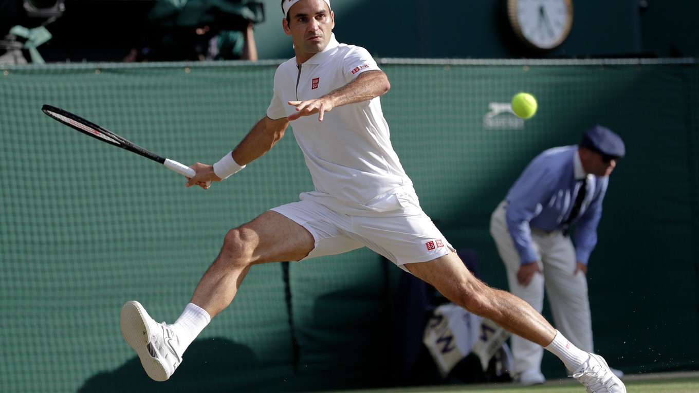Keď hrá Roger Federer, zdá sa, akoby lietal. 
