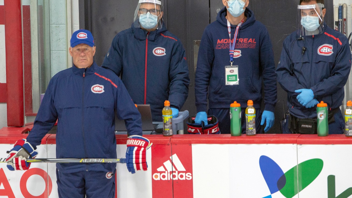 Claude Julien (vľavo), tréner Montreal Canadiens.