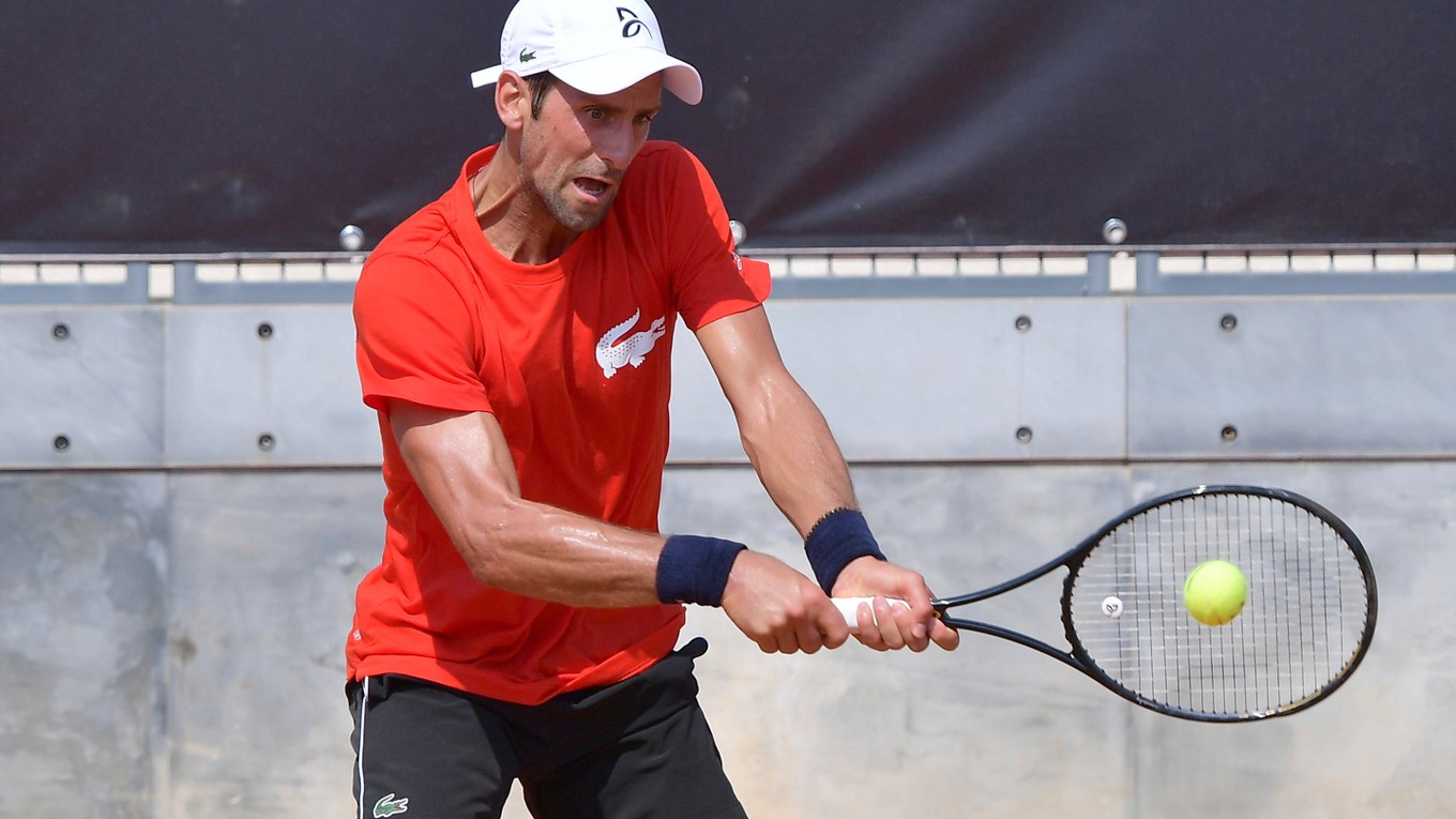 Novak Djokovič na turnaji ATP v Ríme 2020.