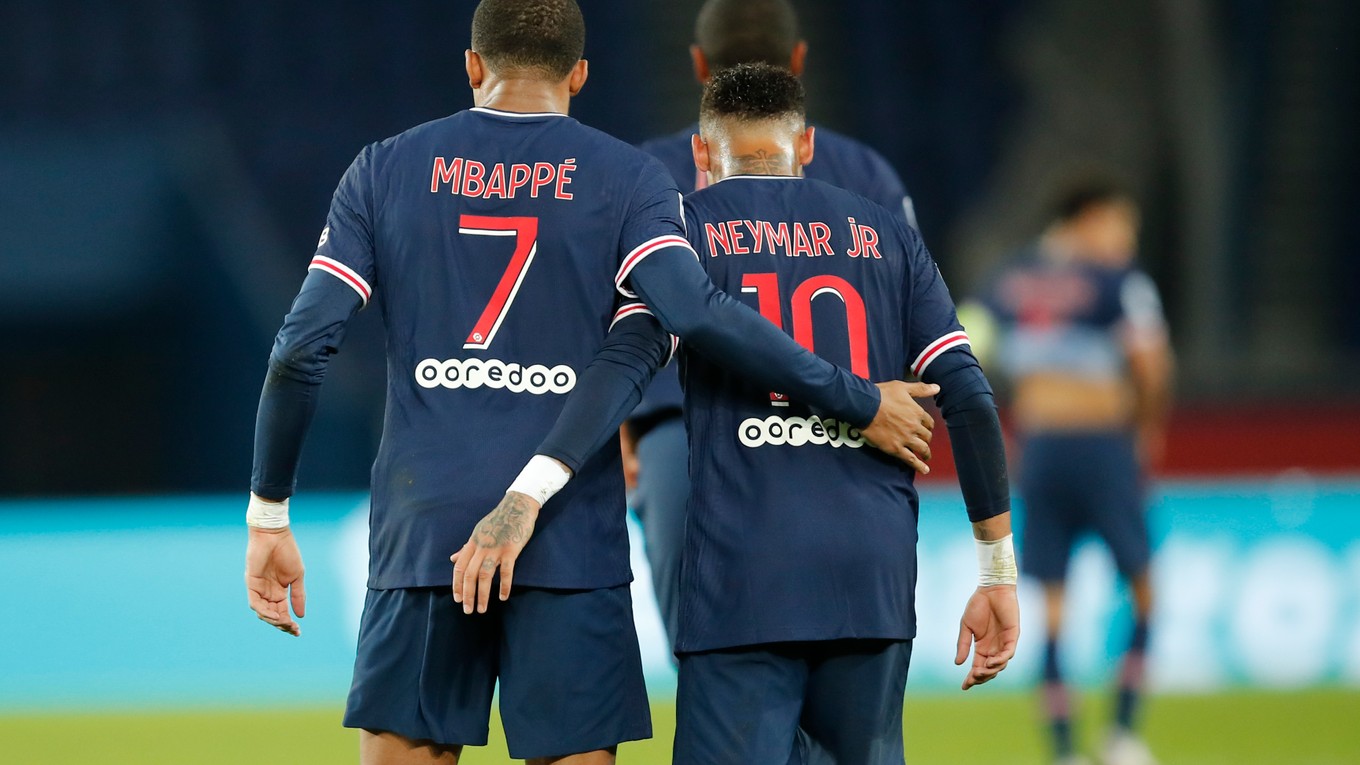 Kylian Mbappé (vľavo) a Neymar.