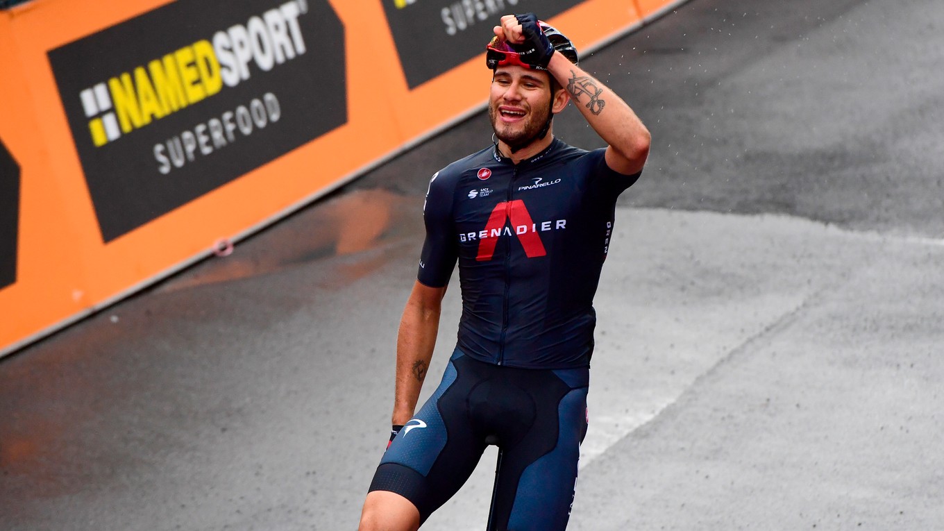 Filippo Ganna vyhral 5. etapu na Giro d'Italia 2020.