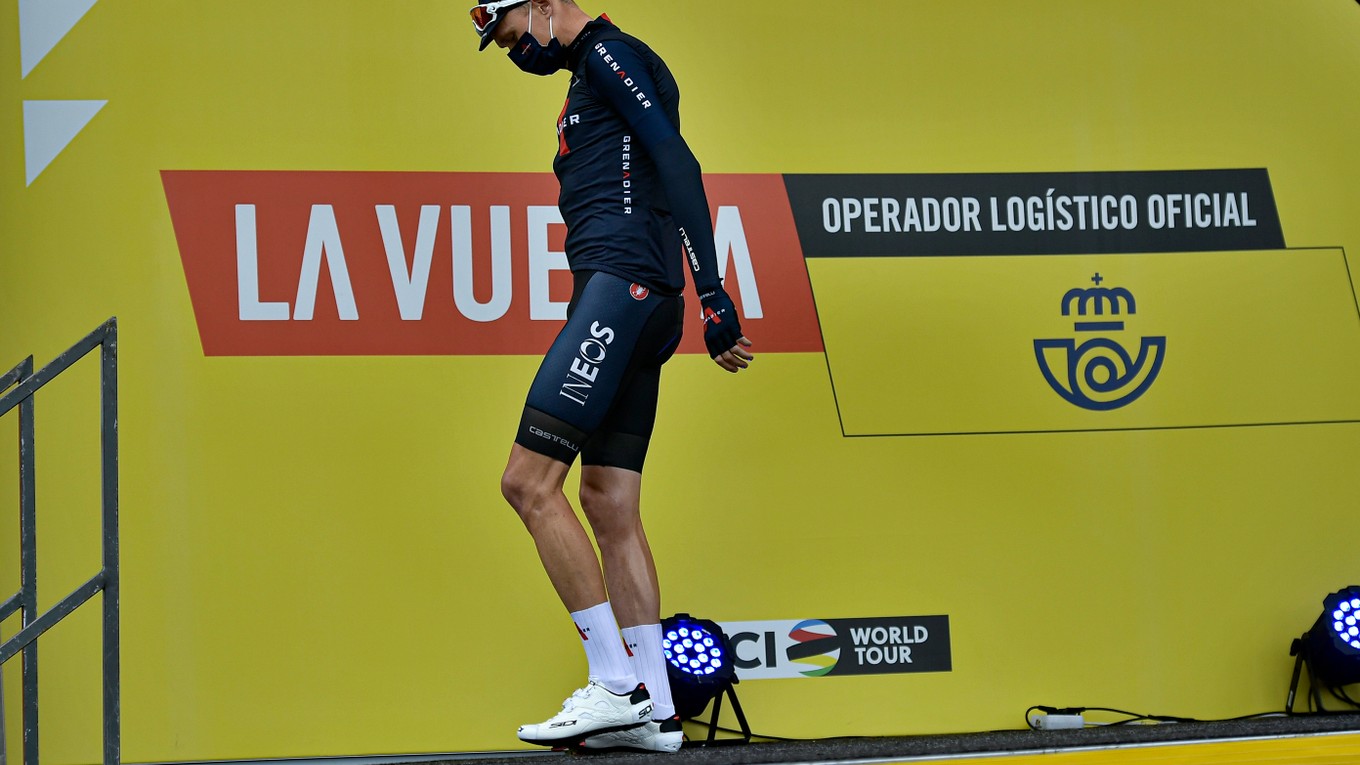 Chris Froome na Vuelta a Espaňa 2020.