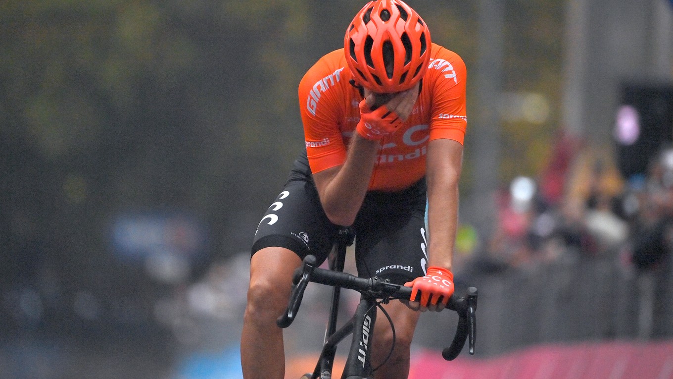 Josef Černý po víťazstve na Giro d'Italia 2020.