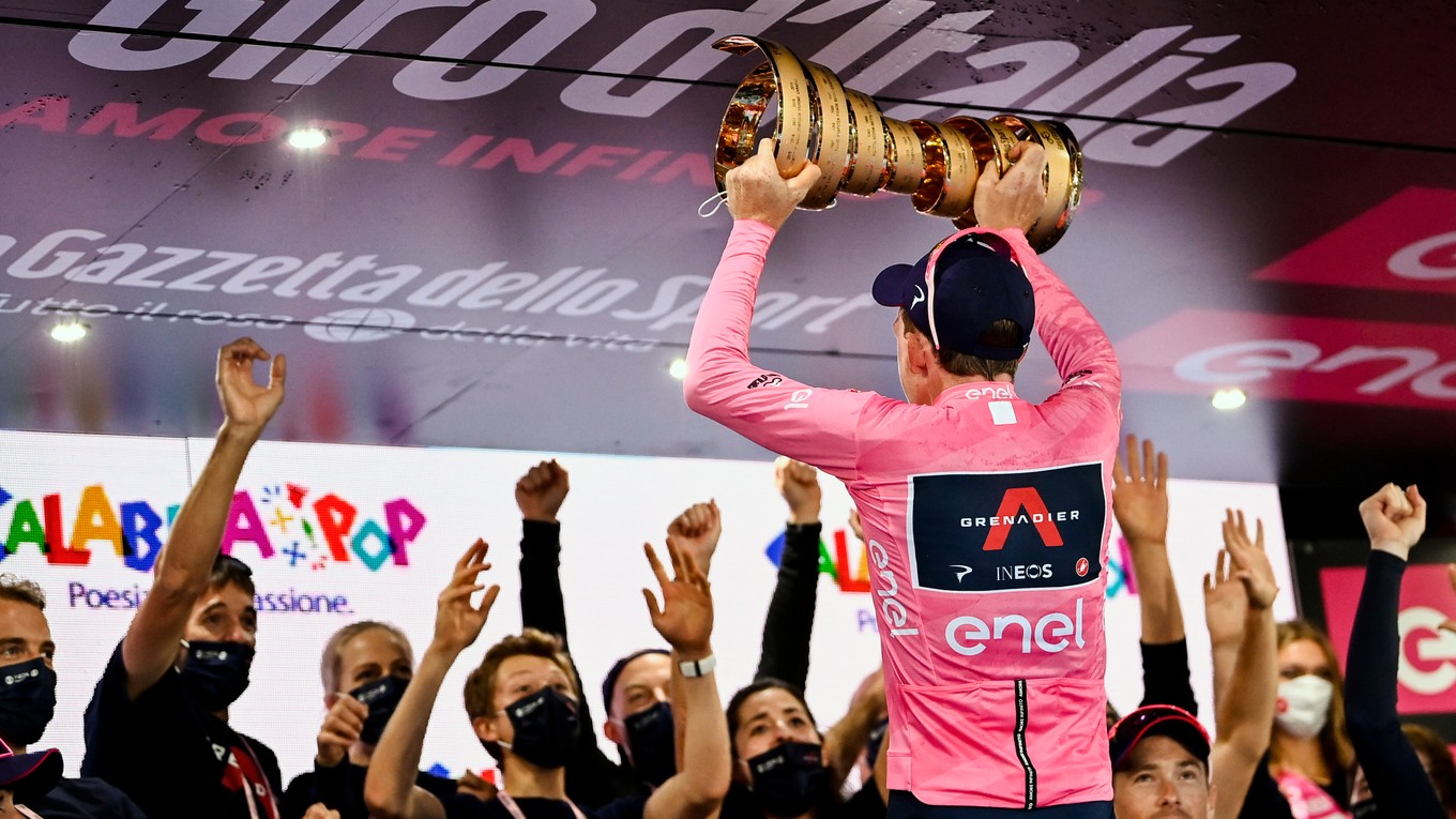 Tao Geoghegan Hart na Giro d'Italia 2020.