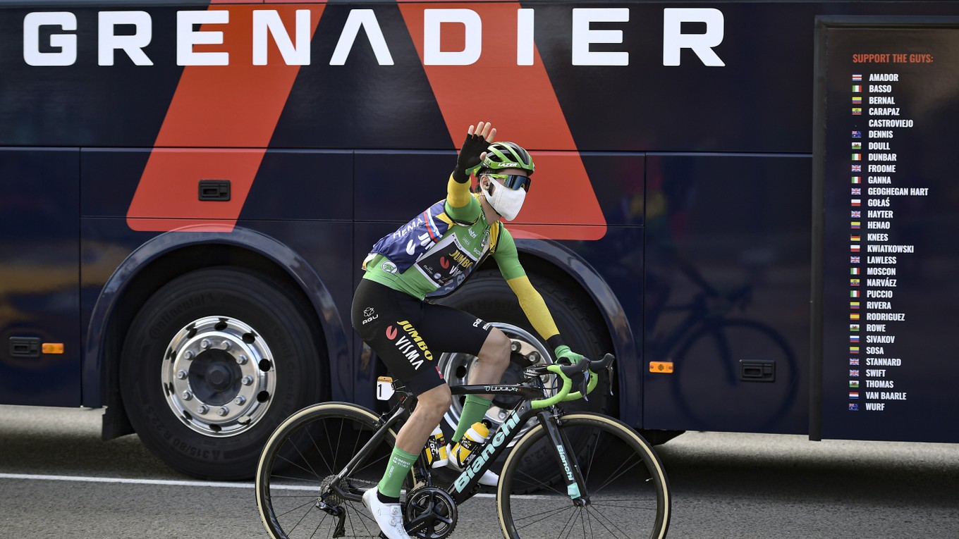 Primož Roglič vyhral 8. etapu na Vuelta 2020.