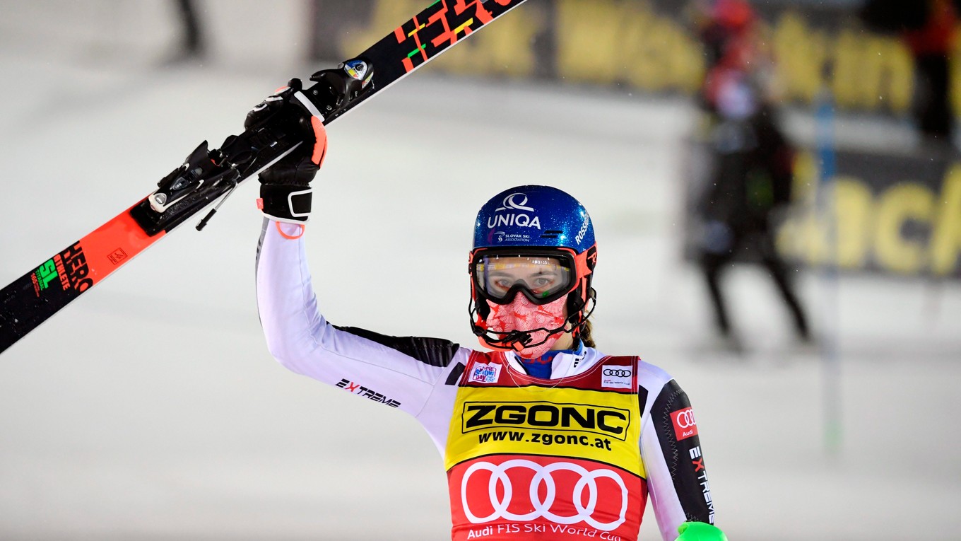 Petra Vlhová po 2. kole slalomu vo fínskom Levi 2020.