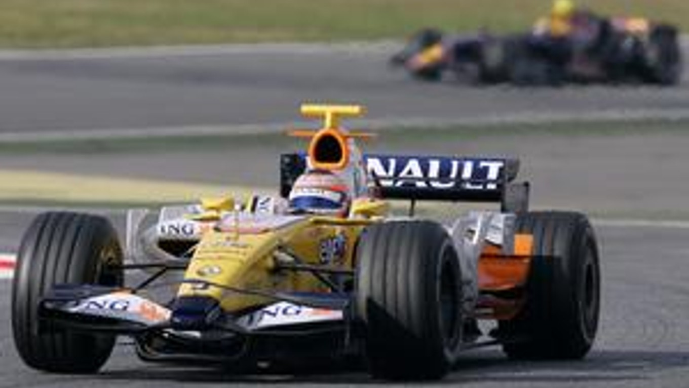 Nelson Piquet v monoposte Renault.