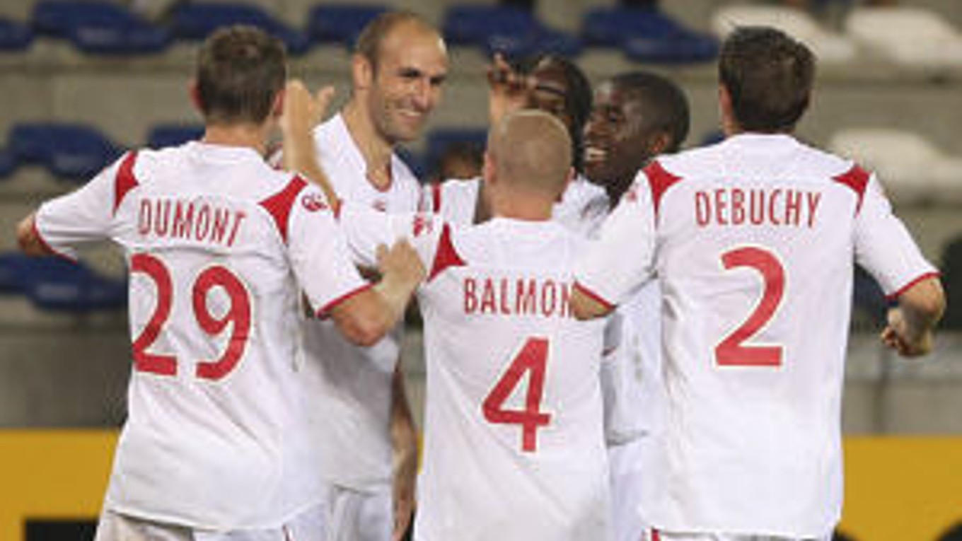 Róbert Vittek so spoluhráčmi z Lille.