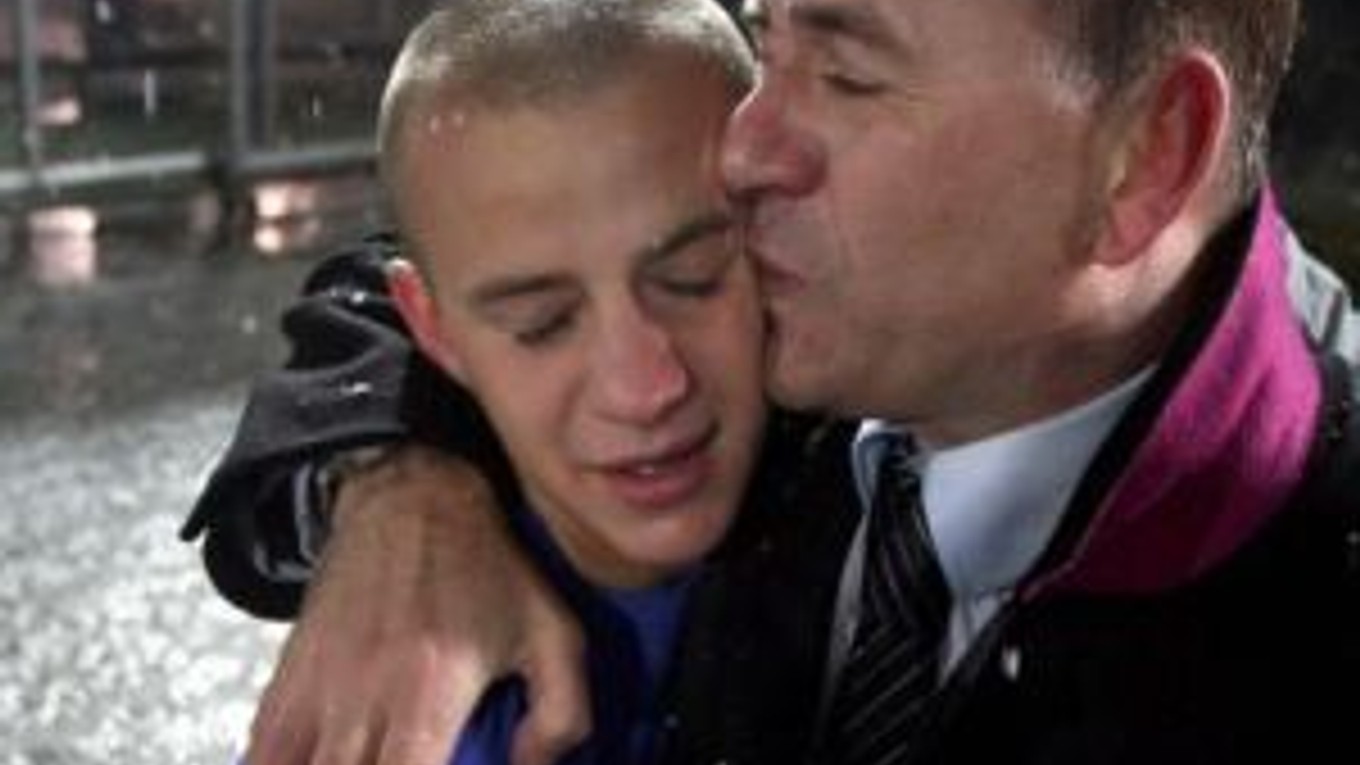 Weissovci sa 14. októbra 2009 takto tešili z postupu na MS do JAR. Vladimír junior aktuálne púta záujem neapolského SSC.