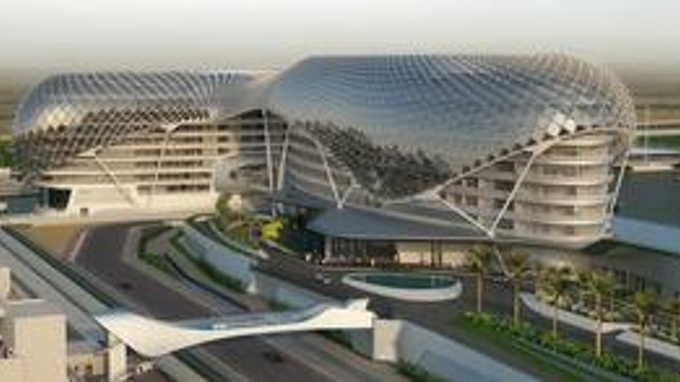 Trať pri hotelovom kopmplexe.