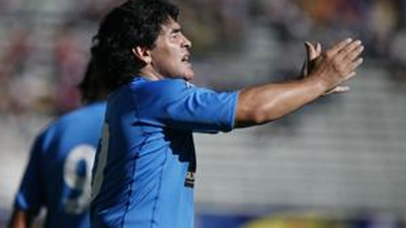 Hlavný tréner argentínskej reprezentácie Diego Maradona