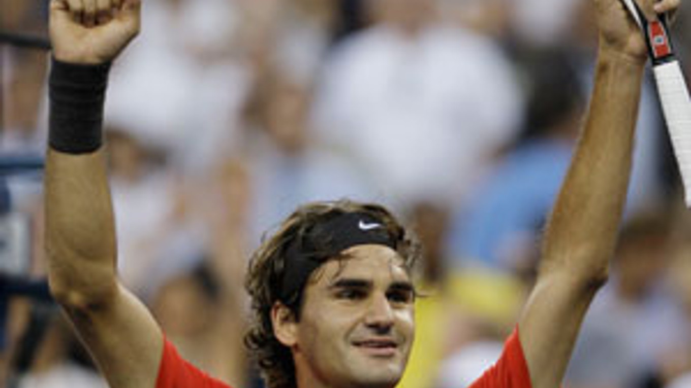 Roger Federer po víťazstve na US Open.