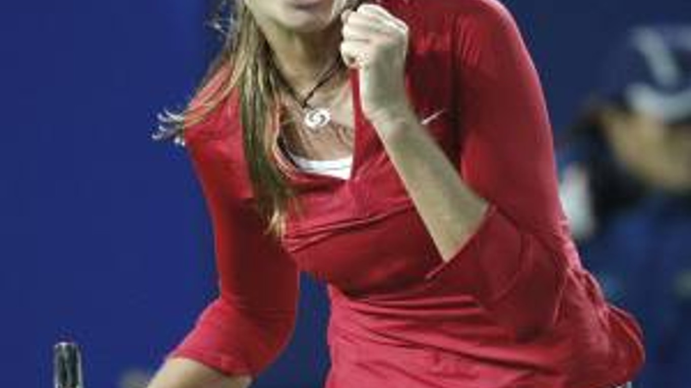 Radosť Daniely Hantuchovej po víťazstve nad Tamarine Tanasugarnovou.