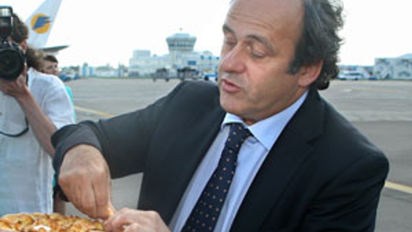 Prezident UEFA Michel Platini.