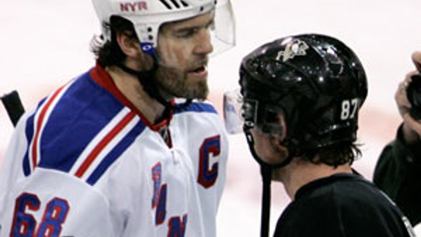 Jaromír Jágr v drese NY Rangers.