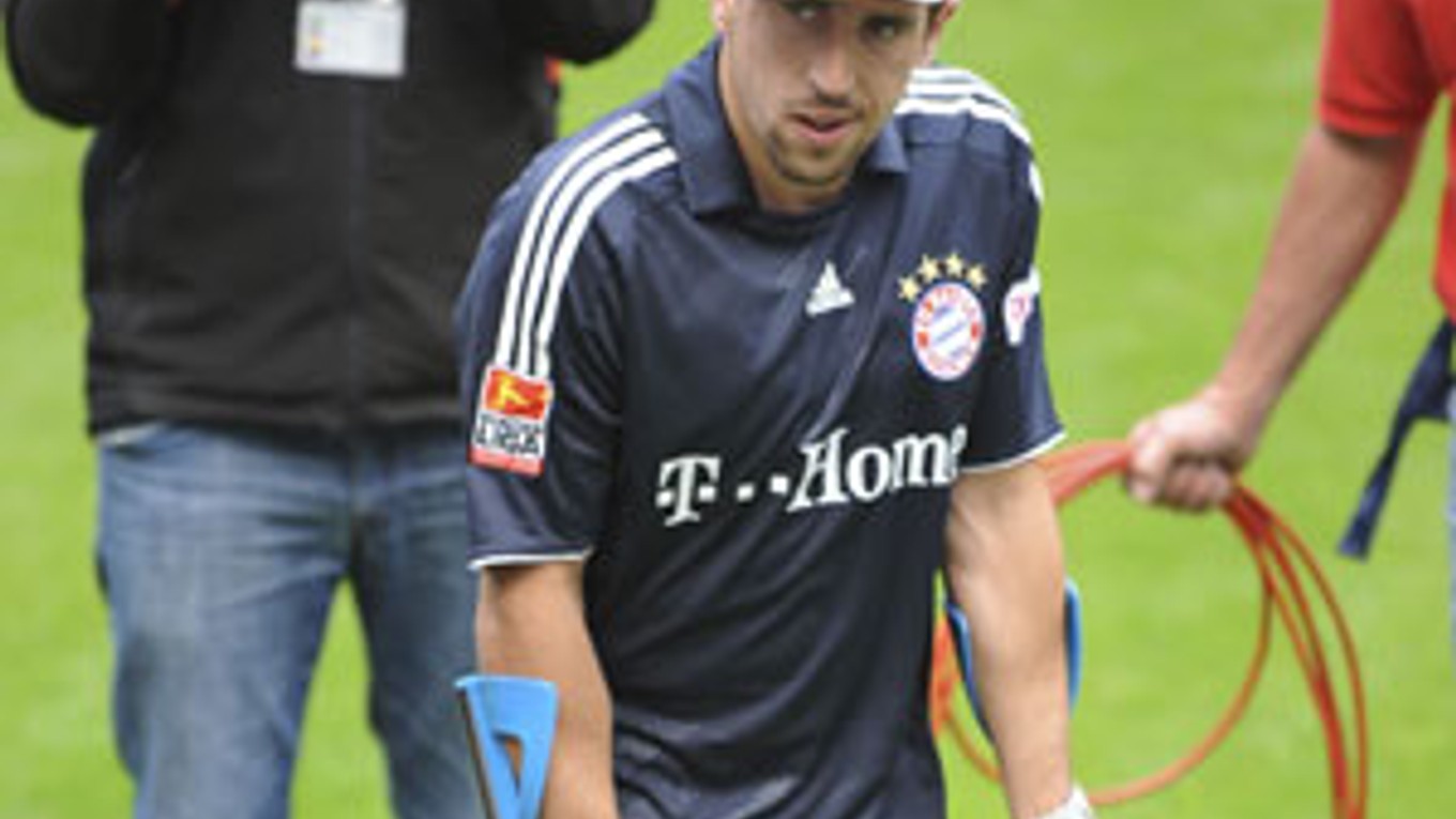 Zranený Franck Ribéry.