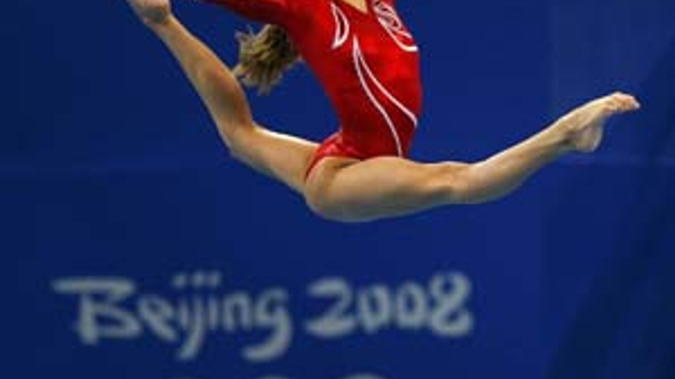 Víťazka viacboja v športovej gymnastike Nastia Liukinová.