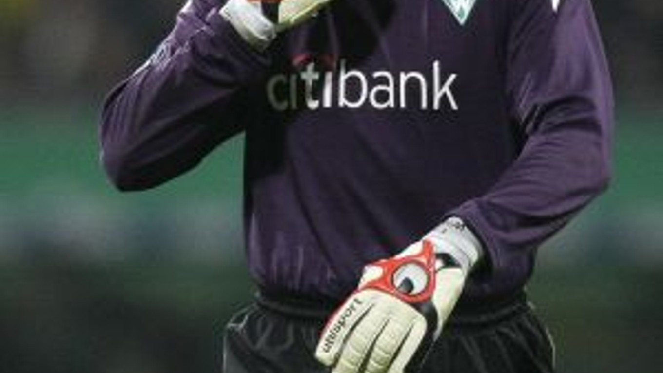 Brankár Werderu Tim Wiese bezprostredne po zápase.