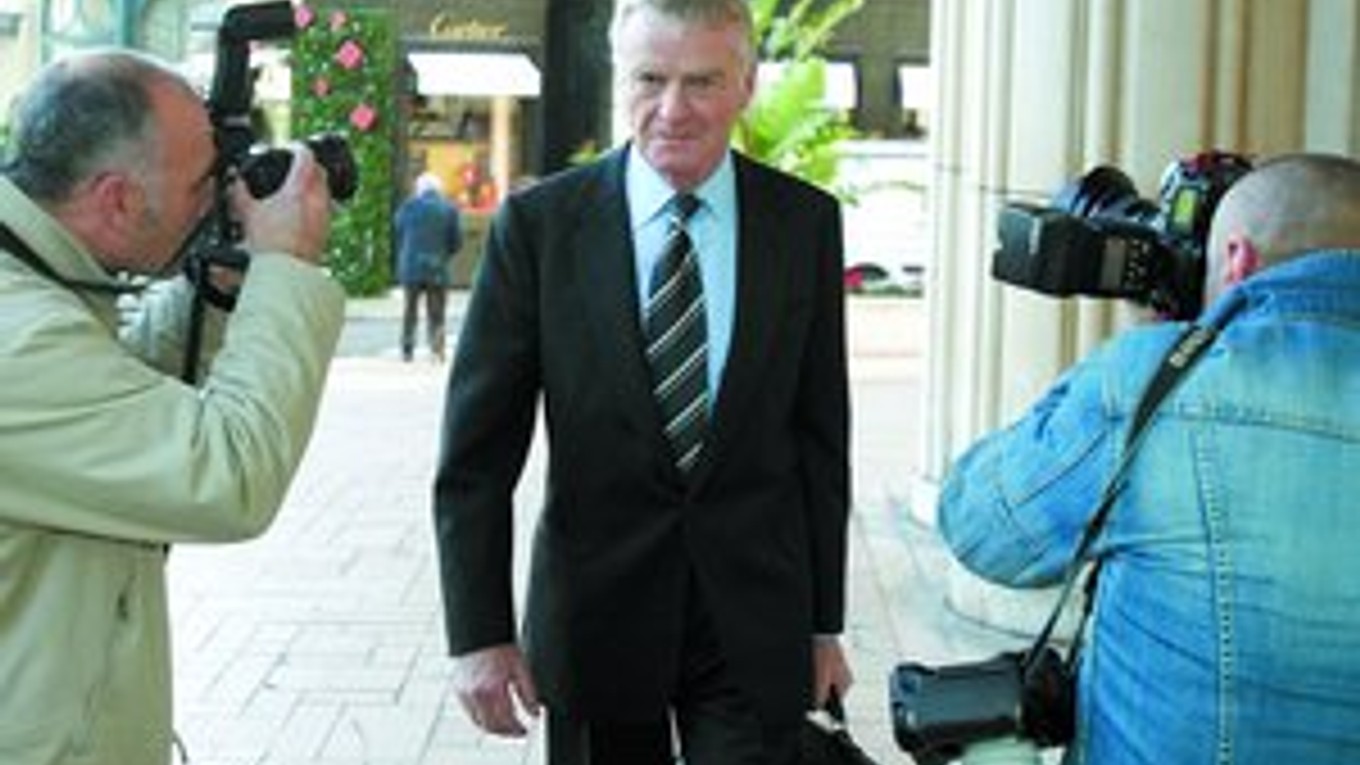 Prezident Medzinárodnej automobilovej federácie (FIA) Max Mosley na archívnej fotografii.
