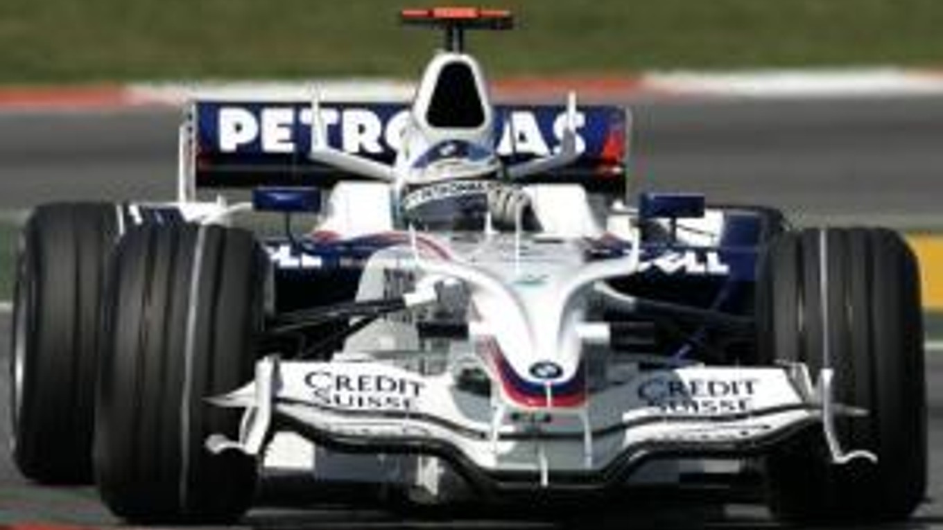 Nick Heidfeld počas tretieho tréningu na Veľkú cenu Španielska.