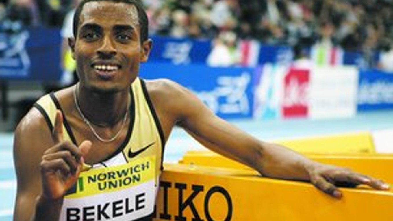 Kenenisa Bekele na zábere z Birminghamu.