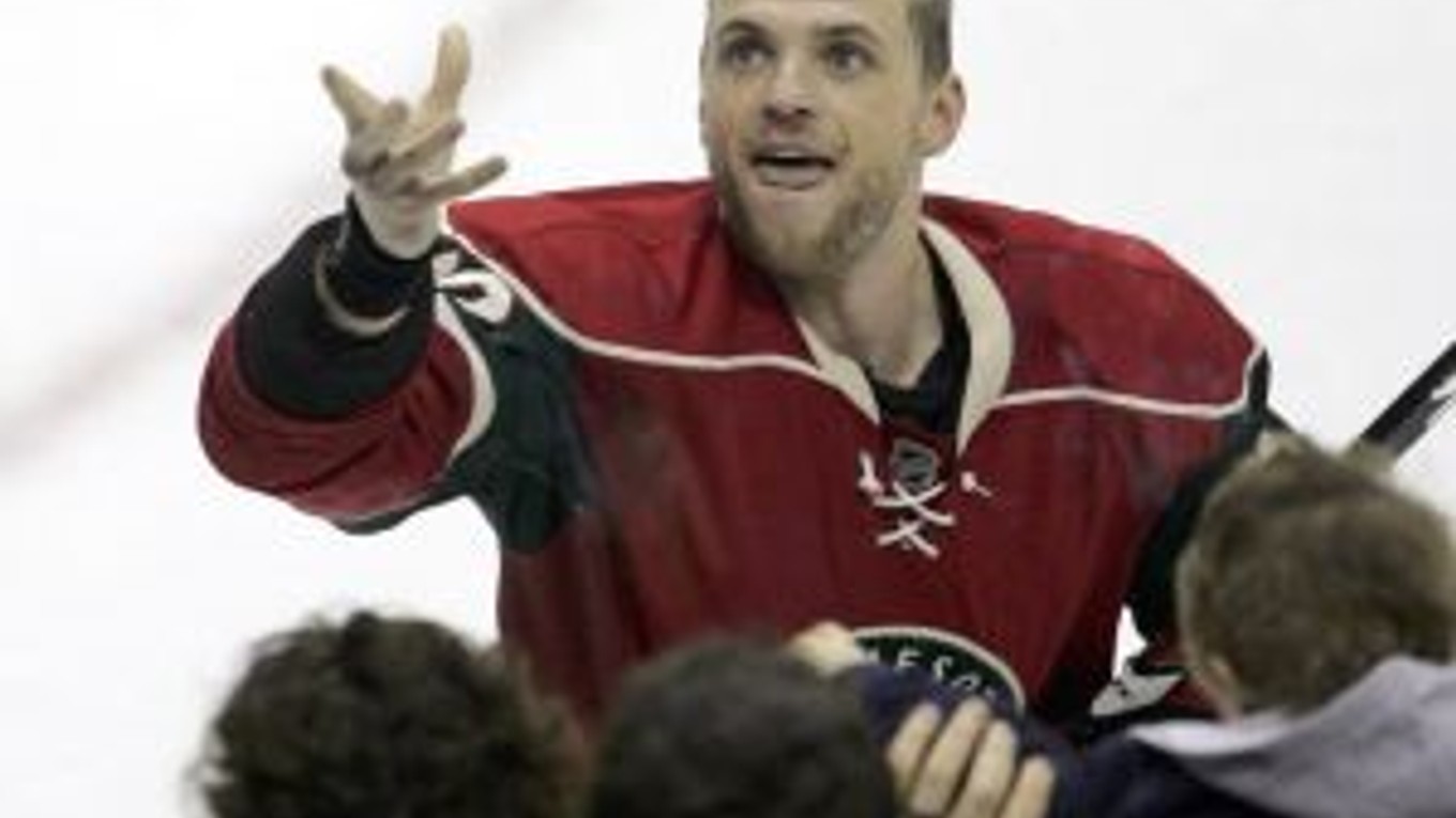 Marián Gáborík po fantastickom výkone v zápase s New York Rangers (20. 12. 2007).