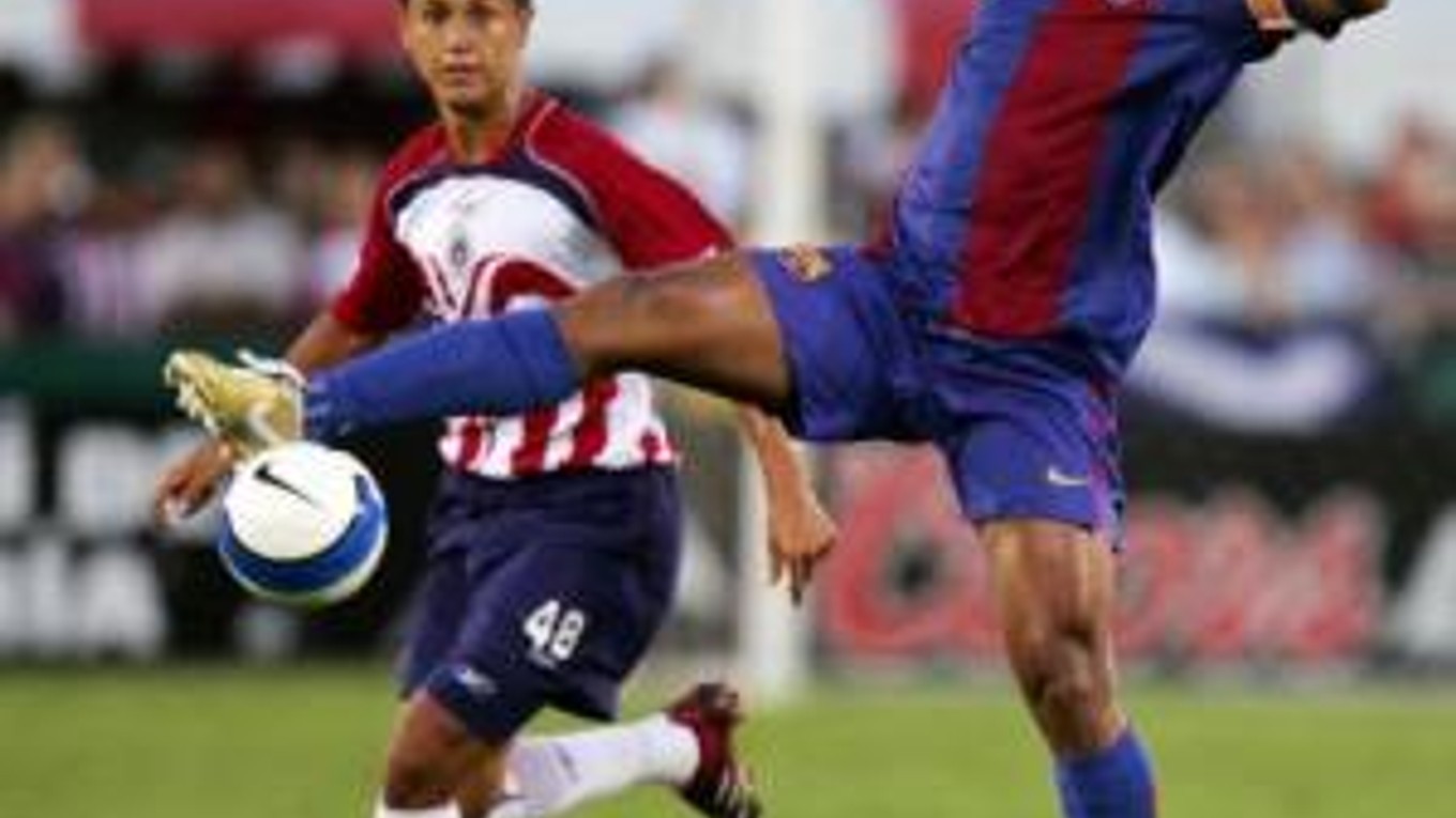 Brazílčan Ronaldhino v drese katalánskeho veľkoklubu FC Barcelona