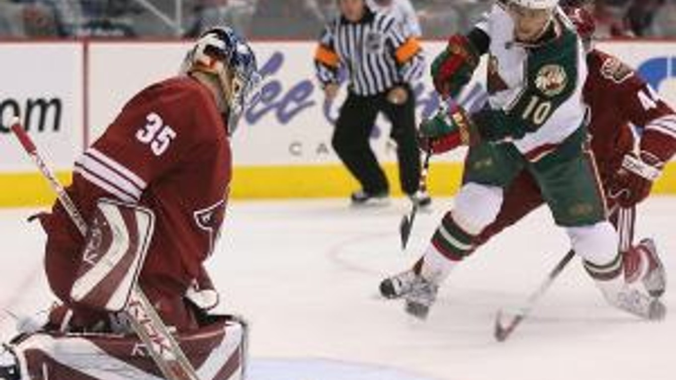 Gólový účet v sezóne 2007/2008 si otvoril v zápase proti Phoenixu aj slovenský útočník Minnesoty Marián Gáborík