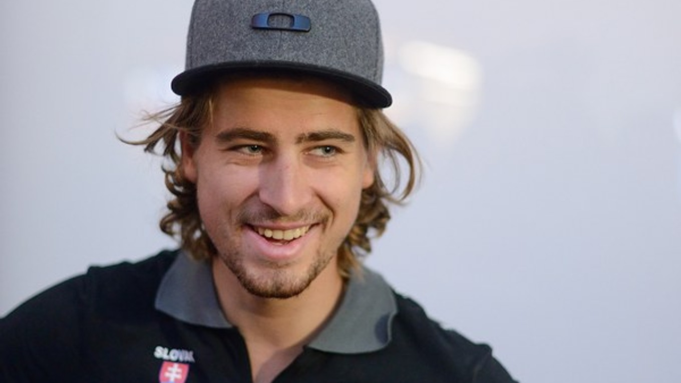 Cieľ ja triumf Petra Sagana.