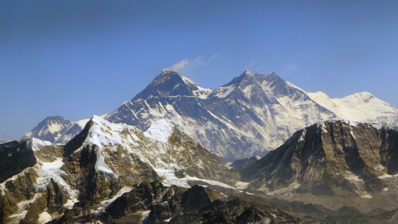 Mount Everest, 8848 m.