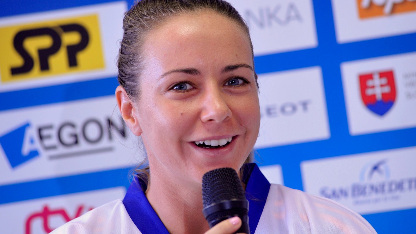 Kristína Kučová sa môže usmievať. V poslednom čase predvádza dobrý tenis.