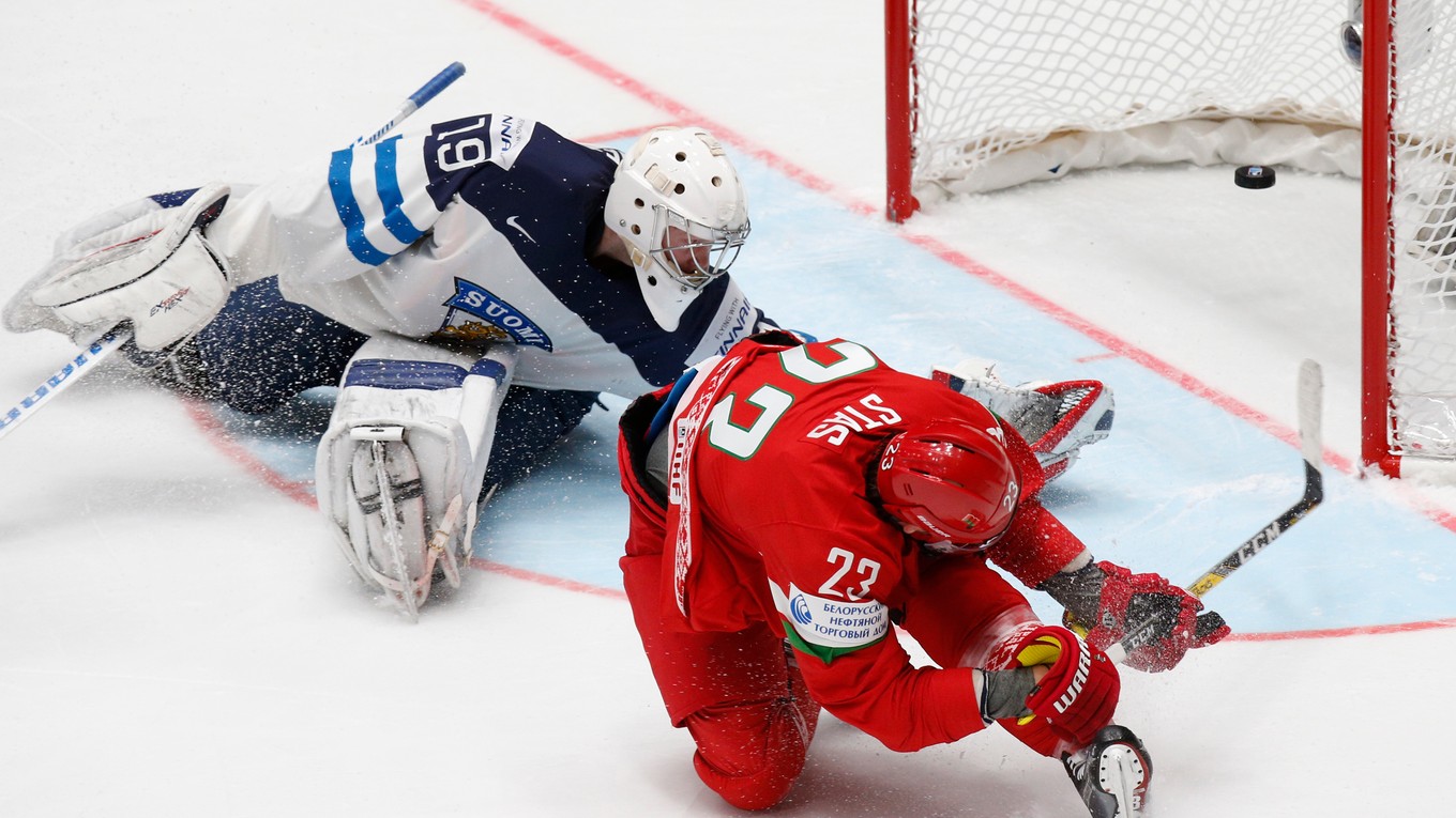 Bielorus Andrej Stas prekonal síce fínskeho gólmana Mikka Koskinena. Severanov však Bielorusi o body neobrali.