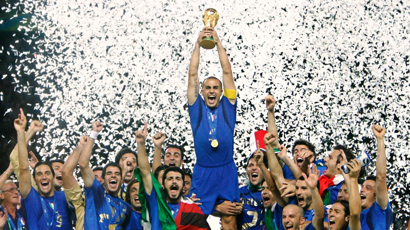 V roku 2006 Fabio Cannavaro ako kapitán priviedol Taliansko k zisku titulu majstrov sveta.
